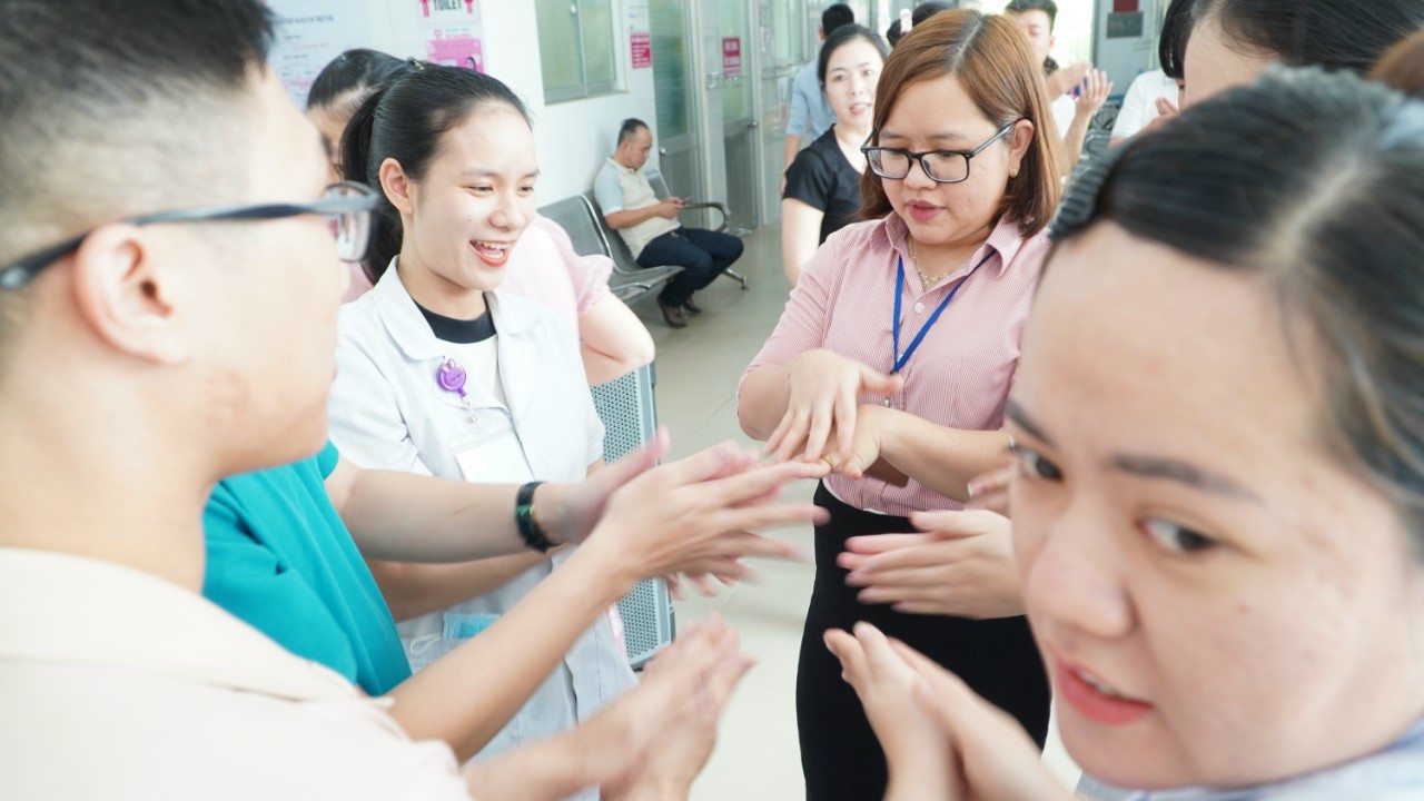 Ái Nghĩa Nhơn Trạch tổ chức Hội thi vệ sinh tay.