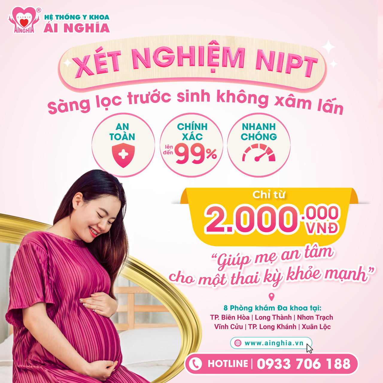 Xét nghiệm sàng lọc trước sinh không xâm lấm NIPT