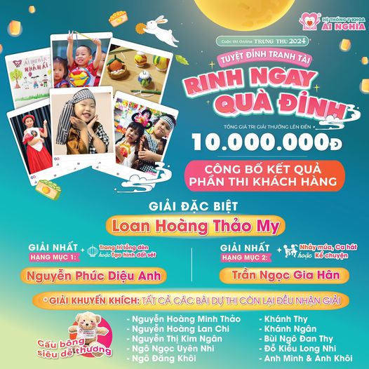 Công bố kết quả và trao thưởng Cuộc thi Trung thu cho em 2024!