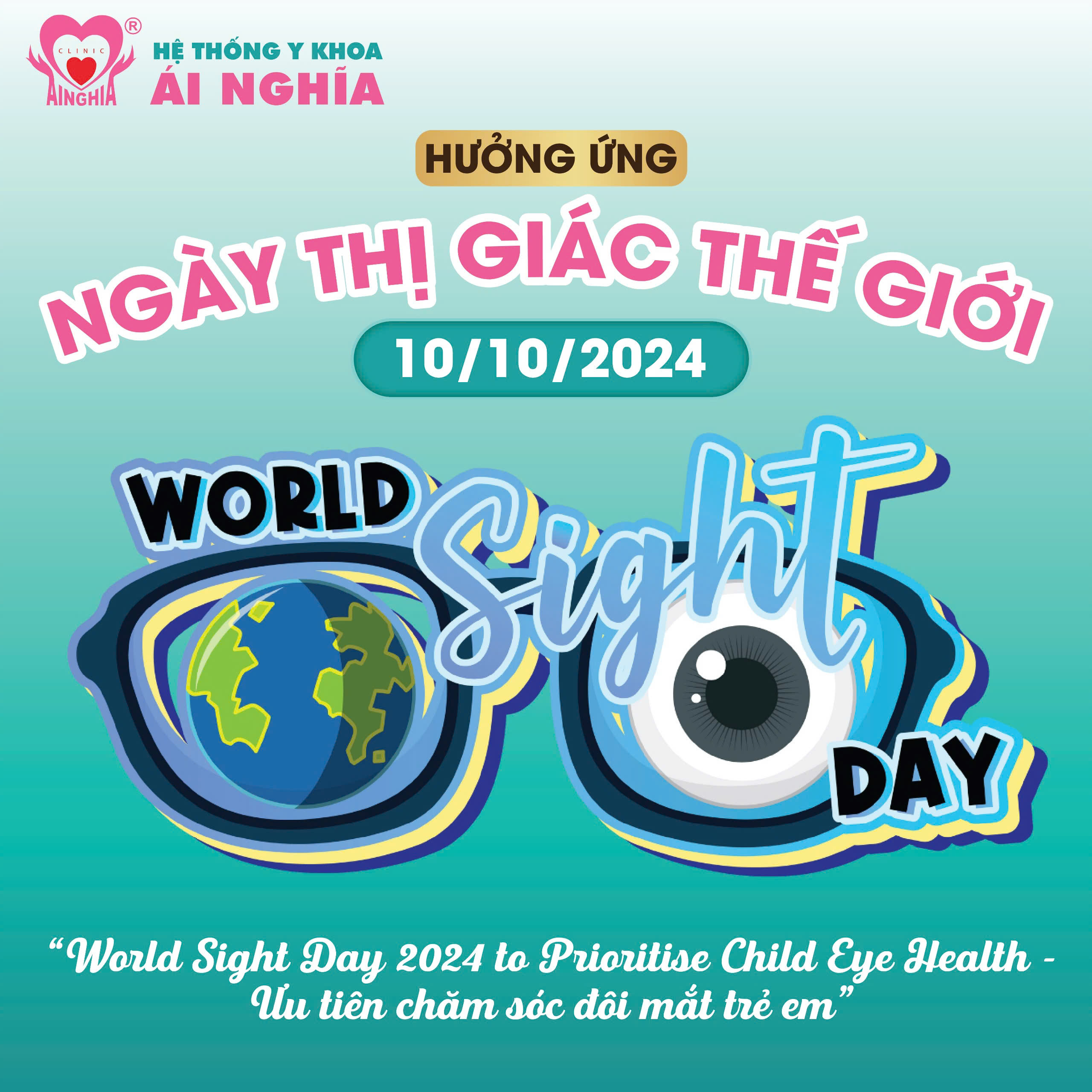 Hưởng ứng Ngày thị giác thế giới 2024 - Chủ đề: Ưu tiên chăm sóc mắt trẻ em!