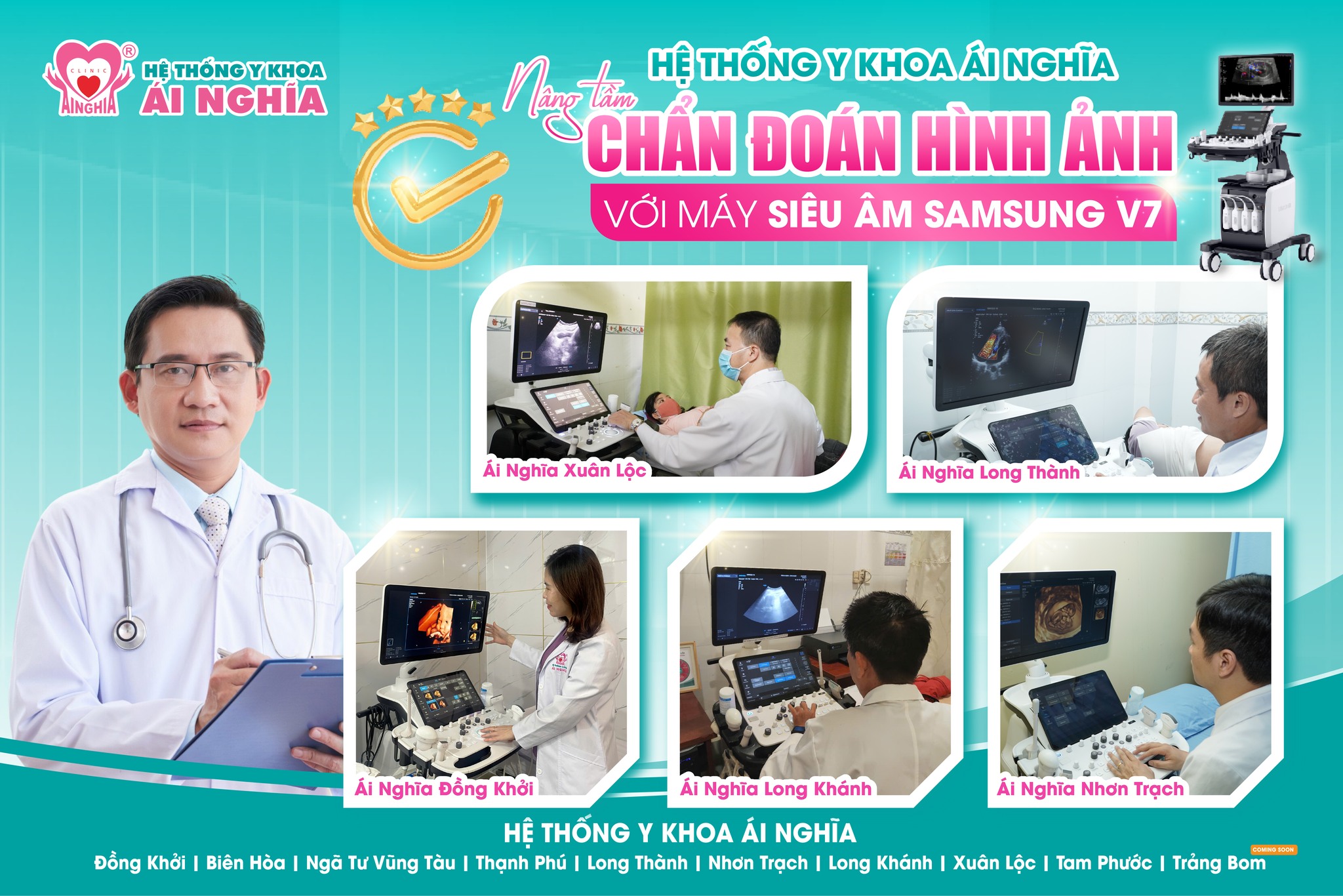 Nâng cao chất lượng Chẩn đoán hình ảnh với Hệ thống siêu âm Samsung V7 Hàn Quốc hiện đại