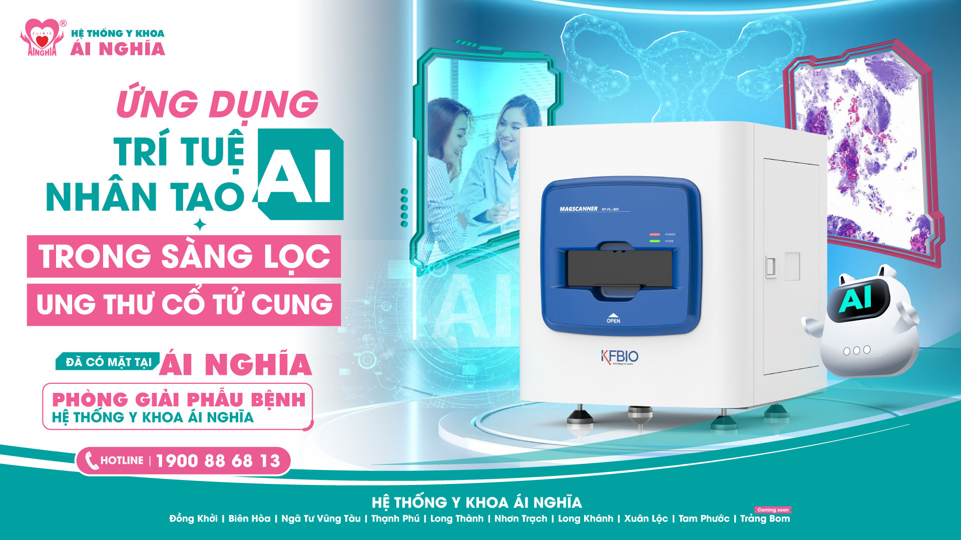 Tầm soát ung thư cổ thử cung bằng trí tuệ nhân tạo – Trao hy vọng giữ bình an cho người phụ nữ Việt