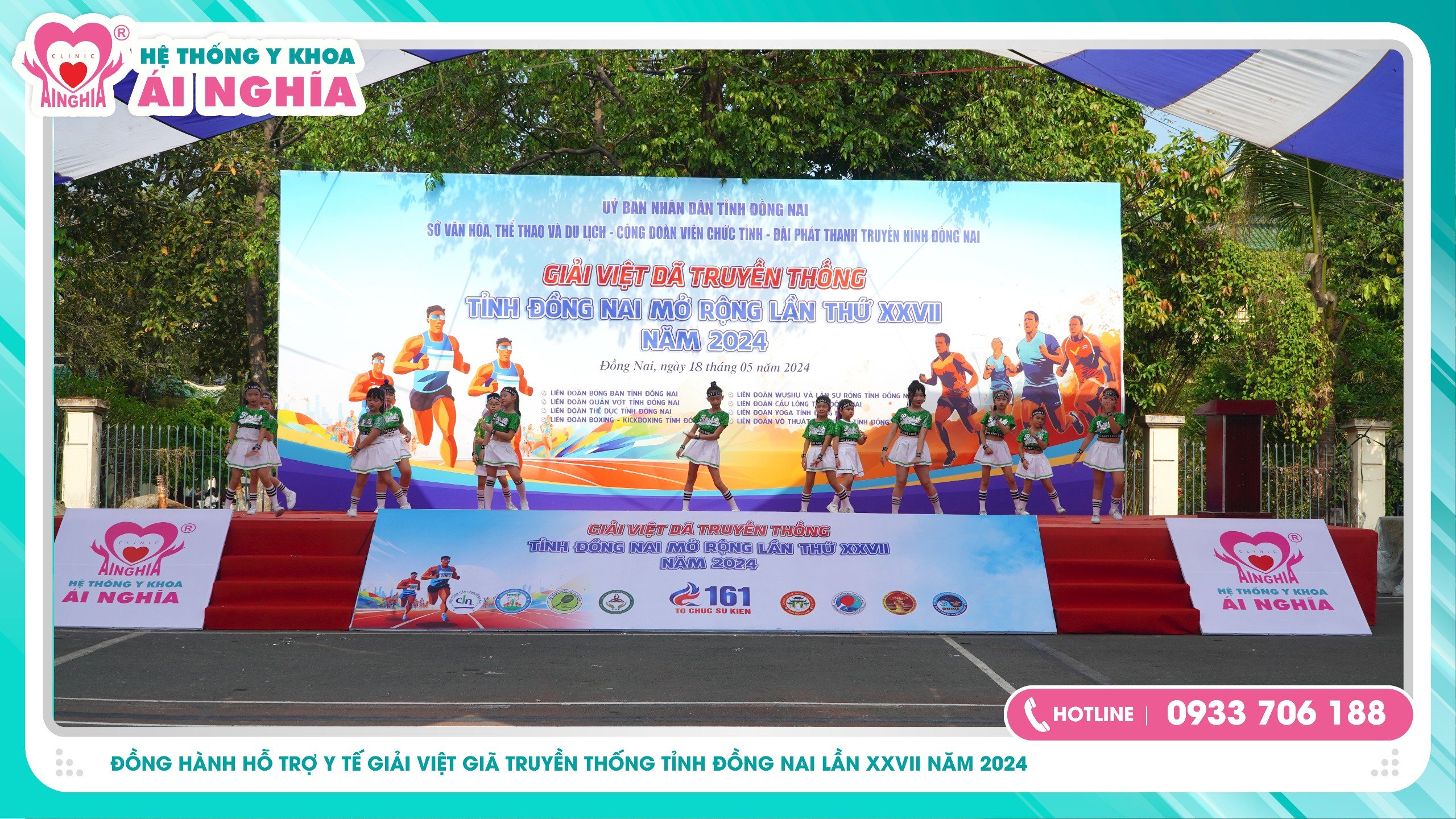 Ái Nghĩa đồng hành hỗ trợ y tế giải chạy Việt giã truyền thống tỉnh Đồng Nai lần 27 năm 2024.