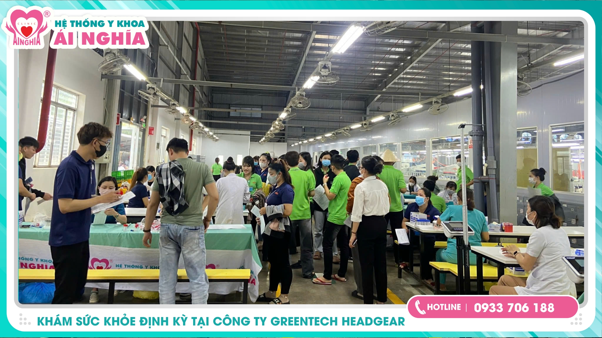 Khám sức khỏe định kỳ cho gần 3000 CBNV Công ty Greentech