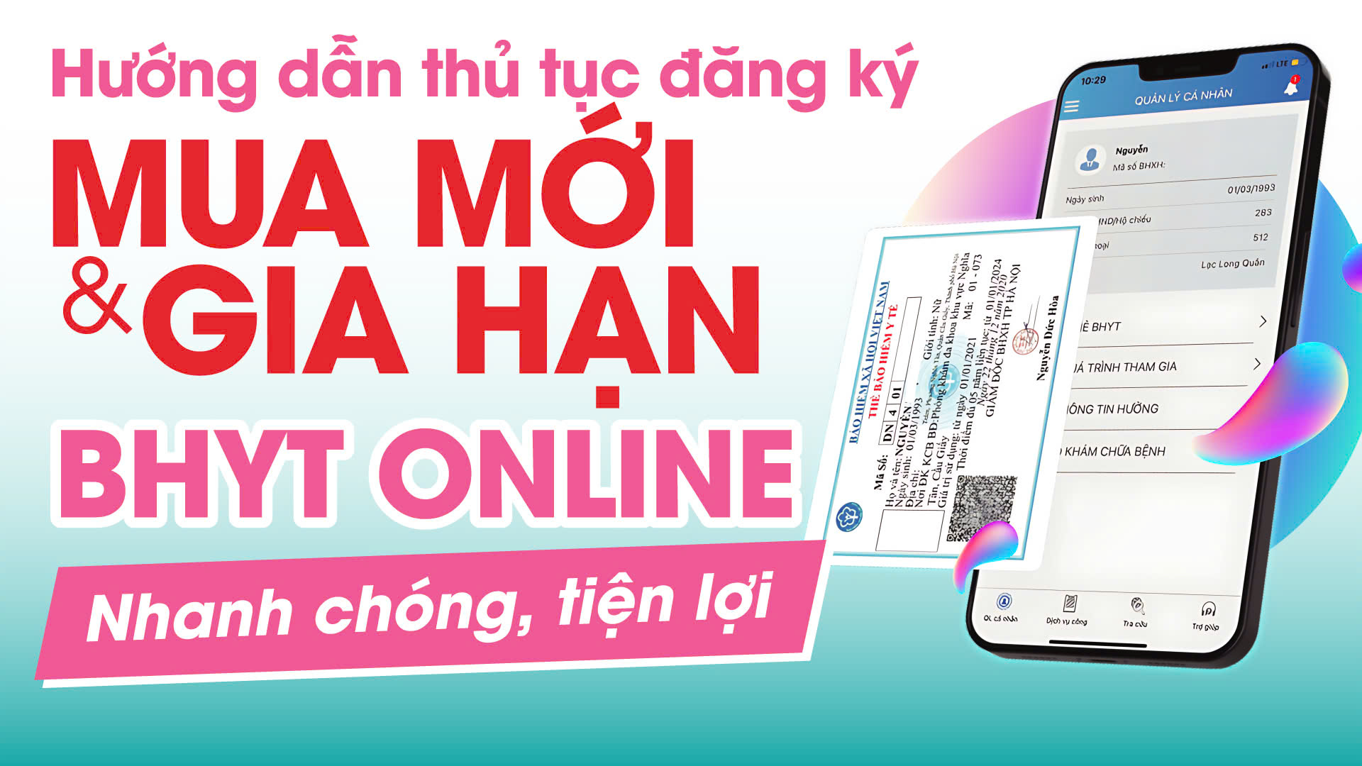 Hướng dẫn thủ tục mua mới và gia hạn BHYT Online