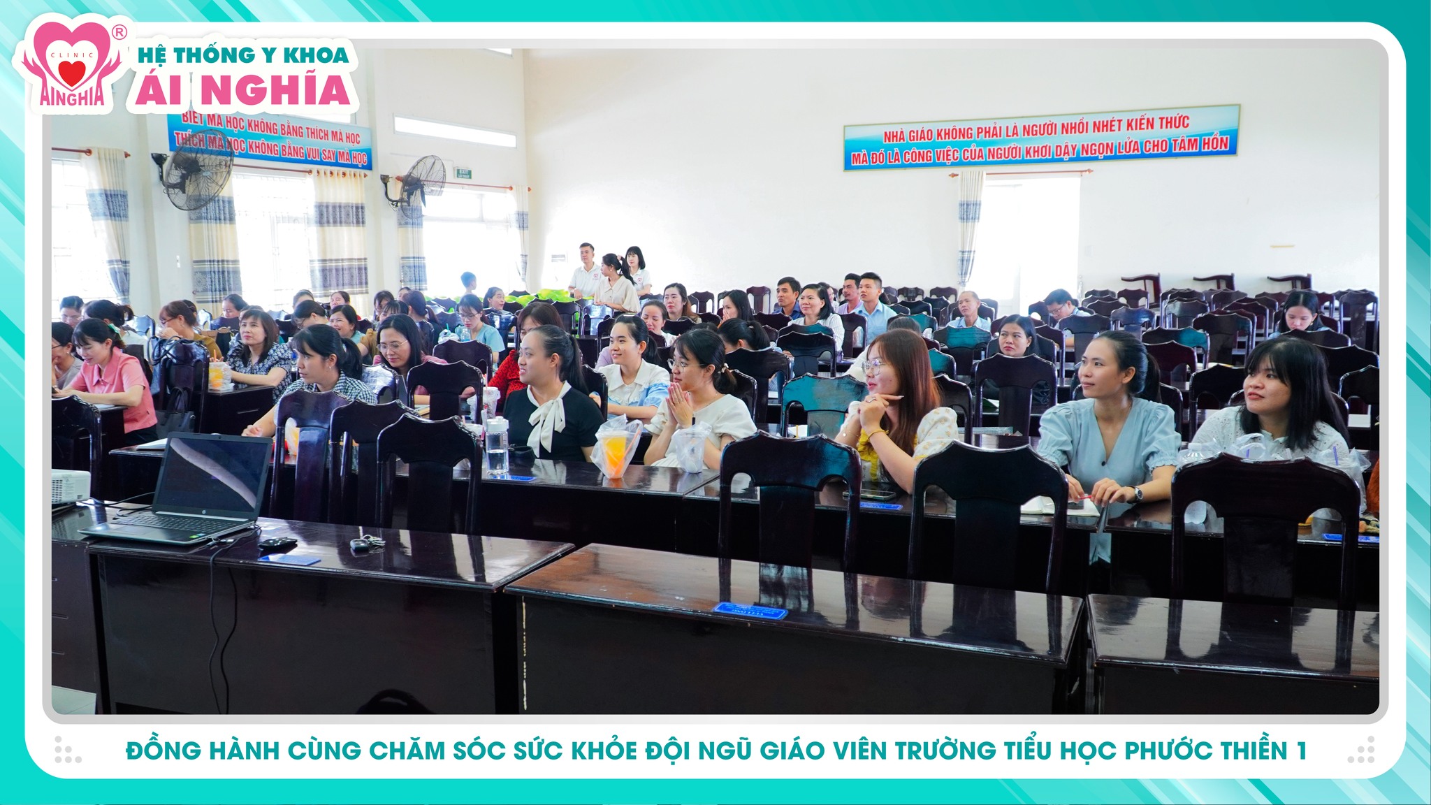 Hội thảo "Chủ động sức khỏe- Tôn vinh nghề giáo" đến Giáo viên Trường Tiểu học Phước Thiền 1