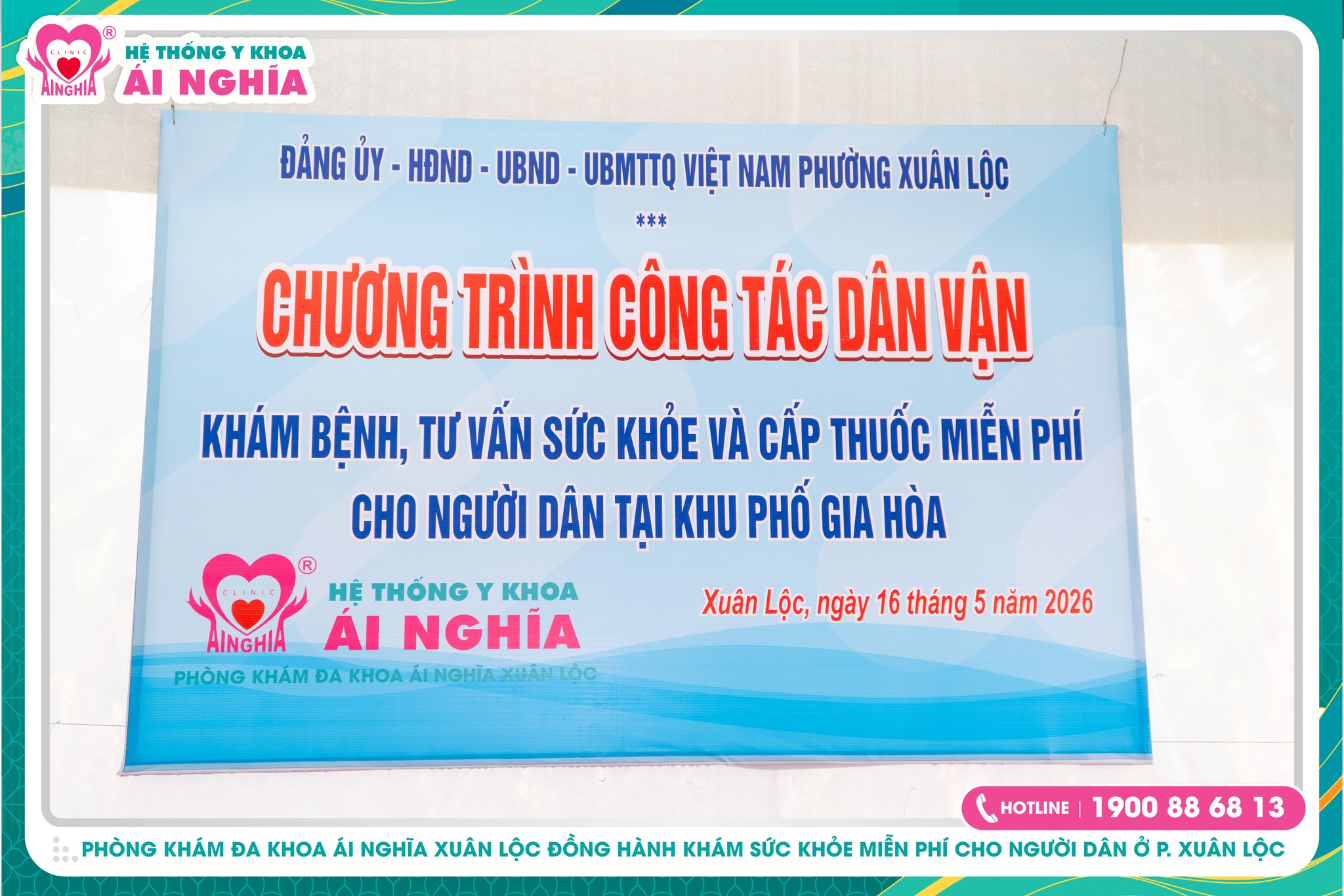 Ái Nghĩa đồng hành cùng chương trình công tác dân vận tại phường Xuân Lộc